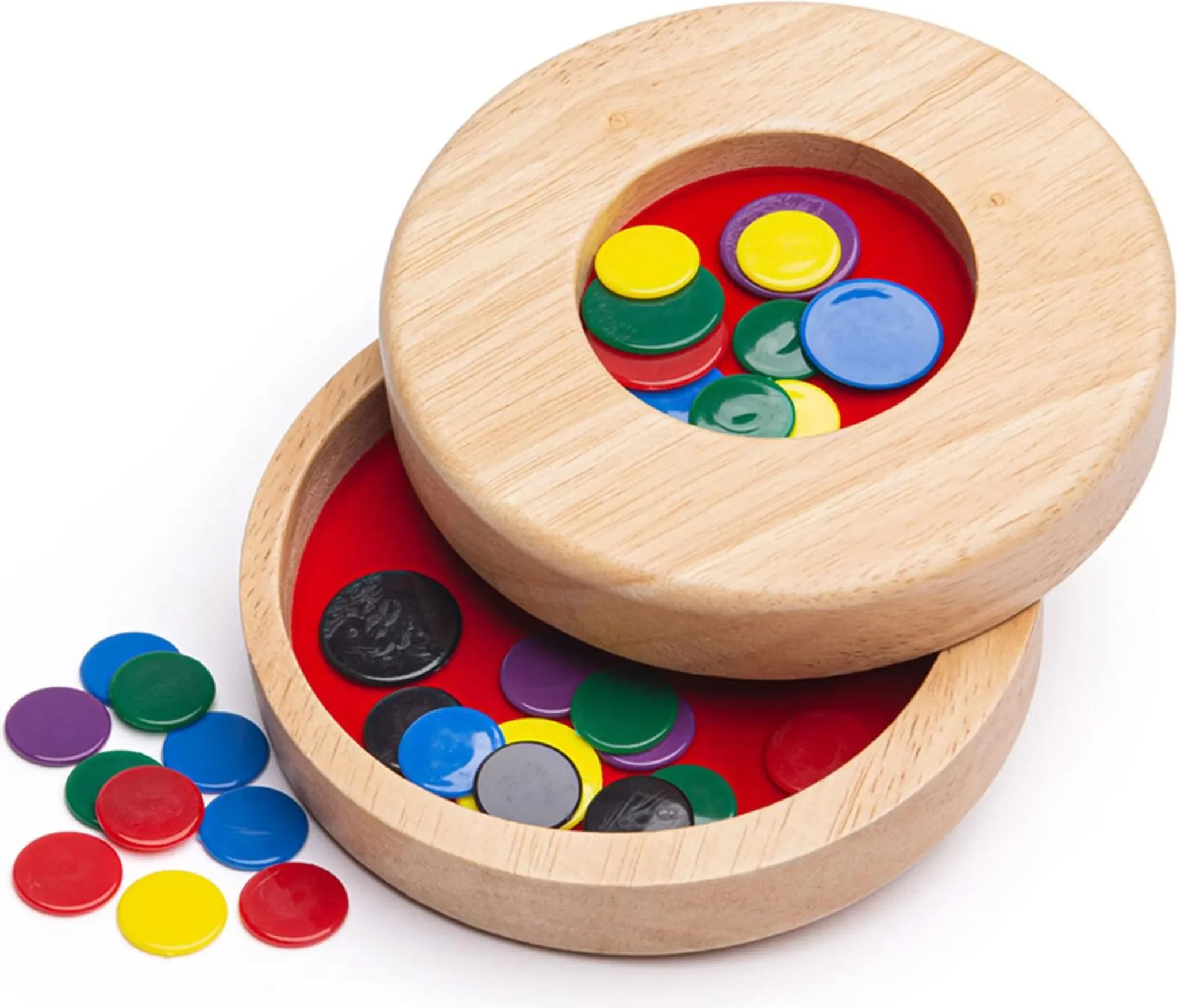 BigJigs Holz Tiddly Winks – klassisches Kinderspiel